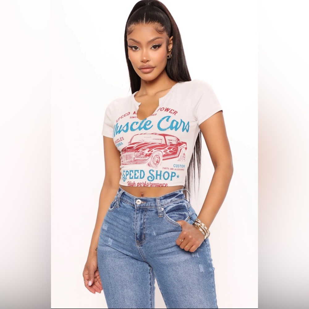 Muscle Car Speed Shop Baby Tee